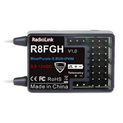 Mottagare R8FGH 8-kanaler HV med Volt kabel
