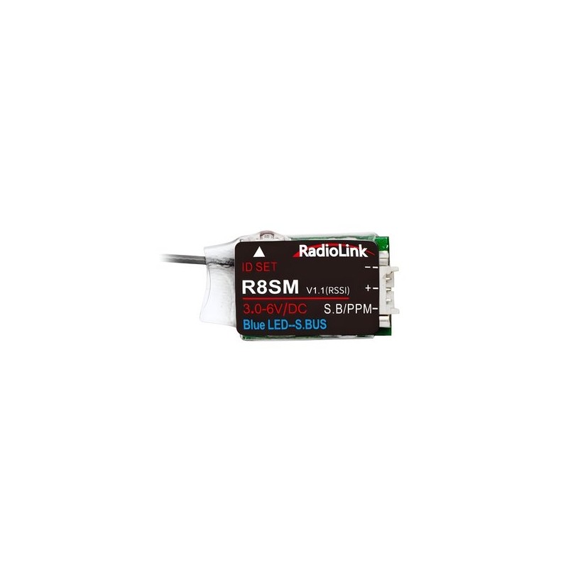 Receiver Mini R8SM 8-channels (T8FB, T8S, T16D, T12D)