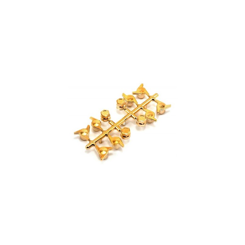 Wheel Nuts & Knock Offs Gold Set 4mm