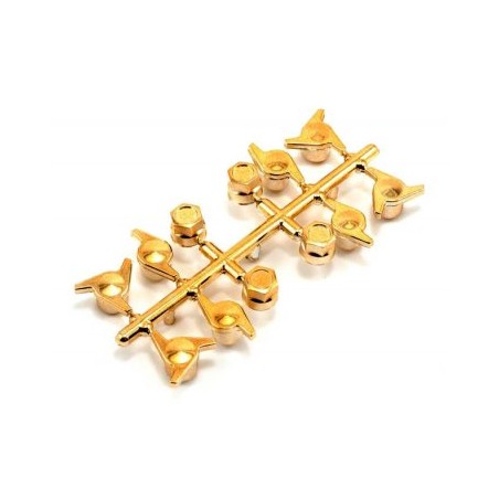 Wheel Nuts & Knock Offs Gold Set 4mm