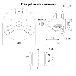 FA-200R3 33cc 4-stroke 3-cyl Radial Engine