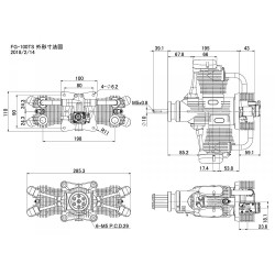 FG-100TS Twin 4-takts Bensinmotor