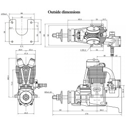 FG-21 21cc 4-takts Bensinmotor