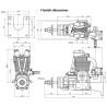 FG-21 21cc 4-takts Bensinmotor