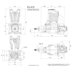 FG-41X 41.2cc 4-stroke Gasoline Engine