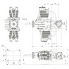 FG-61TS 61cc 4-cycle Twin Gas engine