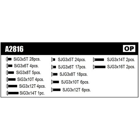 TITANIUM SCREW SET (top) FWD