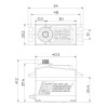 SA-1256TG Plus Servo 20Kg 0,15s Alu Coreless Titanium Gear