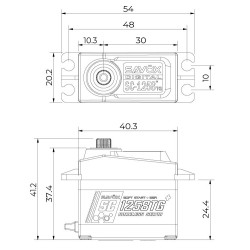 SC-1258TG Plus Servo 12Kg 0,08s Alu Coreless Titandrev