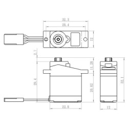 SH-0254 Plus Servo 3,9Kg 0,13s Alu Micro