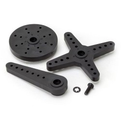 Servo Horn Set (3pcs) Plastic w/ Screw for 1/5 15T