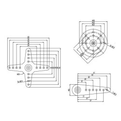 Servo Horn Set (3pcs) Plastic w/ Screw for 1/5 15T