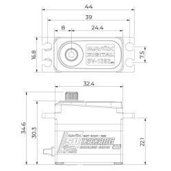 SV-1262MG Servo 7Kg 0.095s Metal Gear Mini