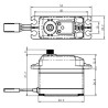 SV-1272SG Plus Servo 35Kg 0.10s HV Alu Coreless Ståldrev