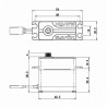 SV-1280SG Servo 50Kg 0.14s HV Alu Coreless Ståldrev