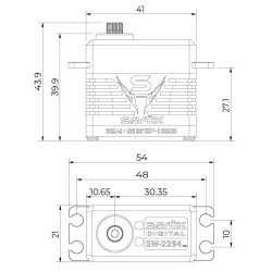 SW-2294SG Crawler Servo 75Kg 4S Powered Alu Brushless Ståldrev WP