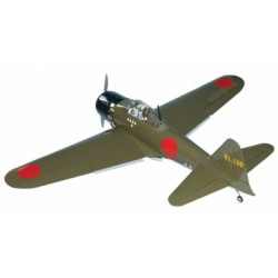 A6M Zero Fighter 15-20cc Gas ARF med Ellandställ