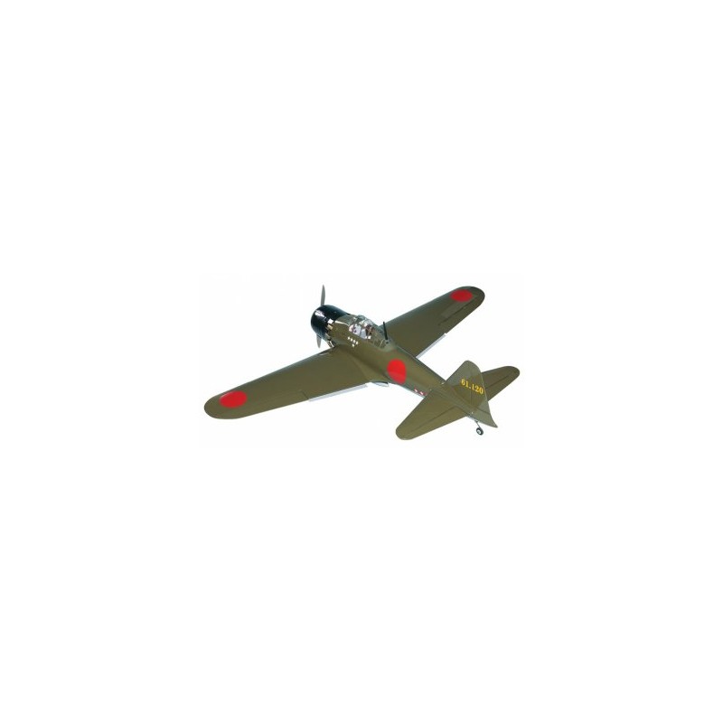 A6M Zero Fighter 15-20cc Gas ARF med Ellandställ