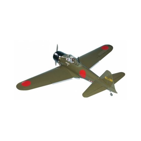 A6M Zero Fighter 15-20cc Gas ARF med Ellandställ
