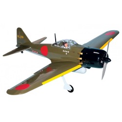 A6M Zero Fighter 15-20cc Gas ARF med Ellandställ