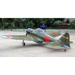 A6M Zero Fighter 15-20cc Gas ARF med Ellandställ