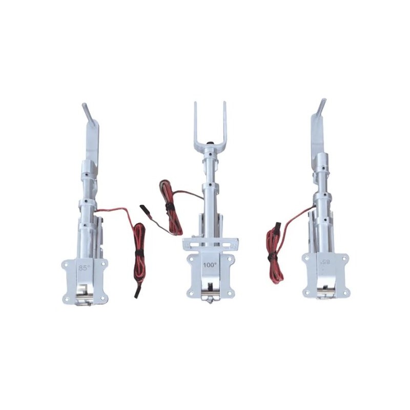 Electric Retractable Landing Gear Set Main- and Nose Gear with wheel T-28
