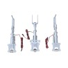 Electric Retractable Landing Gear Set Main- and Nose Gear with wheel T-28