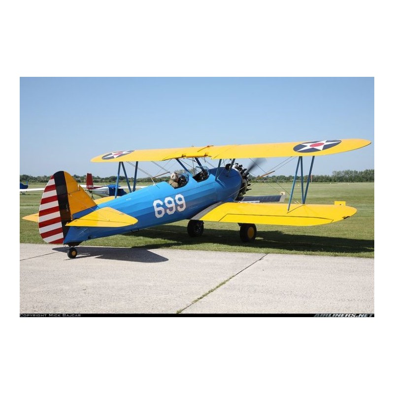 PT-17 Stearman Blå/gul 20cc Gas ARF