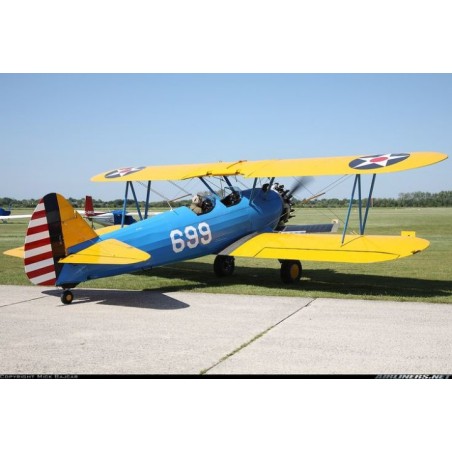 PT-17 Stearman Blå/gul 20cc Gas ARF