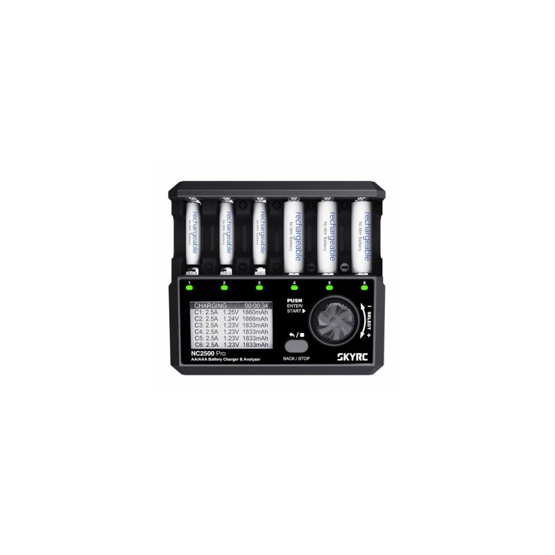 SkyRC NC2500 Charger NiMH AA/AAA 0.1-2.5A 240AC
