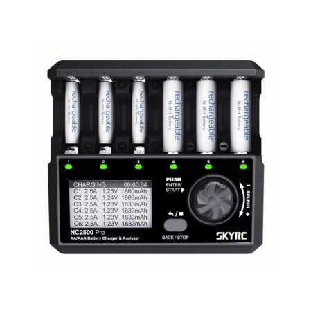 SkyRC NC2500 Charger NiMH AA/AAA 0.1-2.5A 240AC