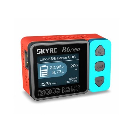 SkyRC B6neo DC Charger Input 10-28volt Red/Blue