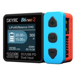 SkyRC B6neo 2 DC Laddare 15A/300W Röd/Blå