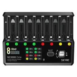 SkyRC NC3000 Octa Charger NiMH/NiCd AA/AAA 0.2-3A PD 65W