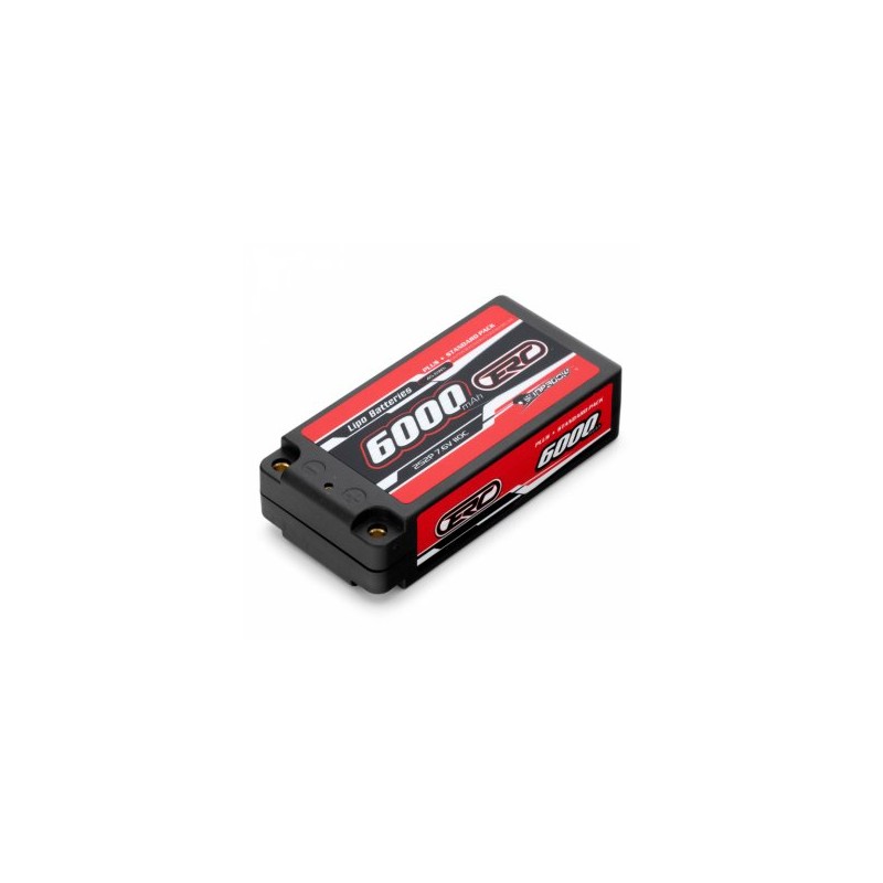Li-Po Batteri 2S 7,6V 6000mAh 110C HV Hard 4mm Shorty