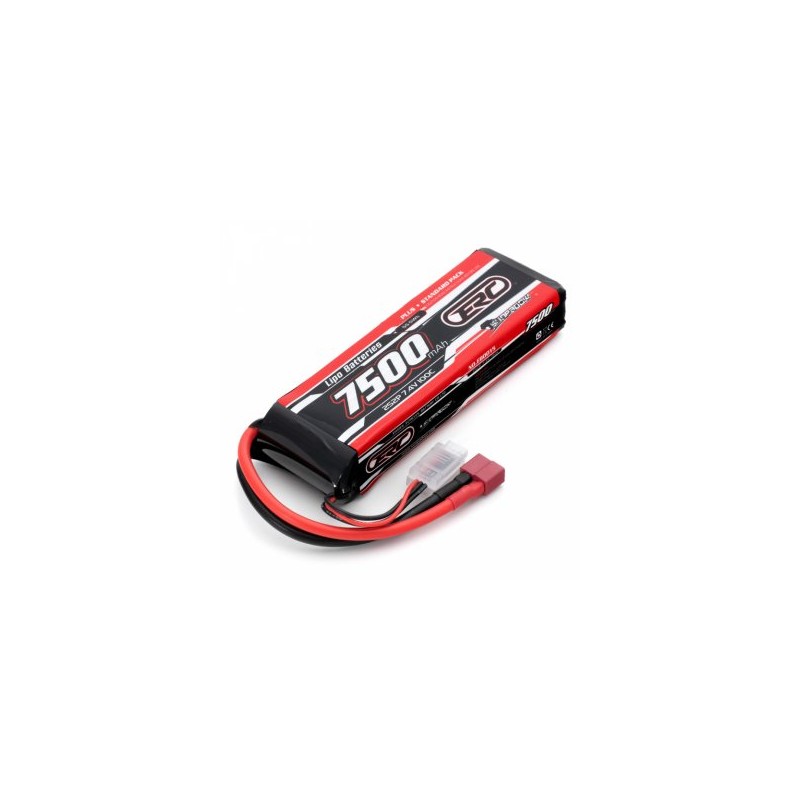 Li-Po Batteri 2S 7,4V 7500mAh 100C T-Kontakt