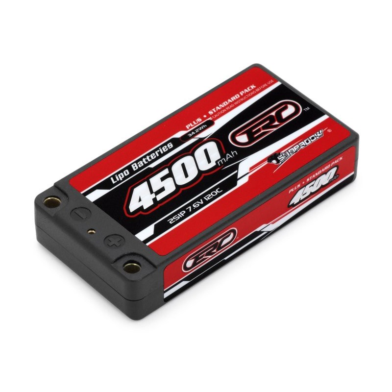 Li-Po Battery 2S 7.6V 4500mAh 120C HV Hard 5mm Shorty LCG