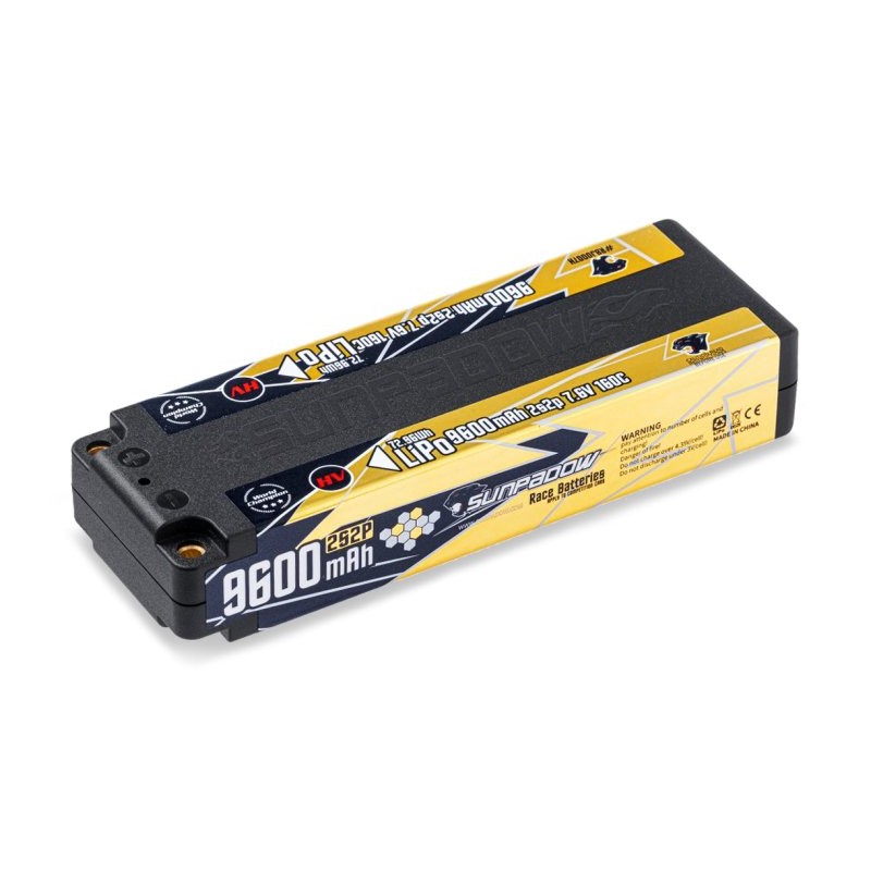 Li-Po Battery 2S 7,6V 9600mAh 160C HV Stick