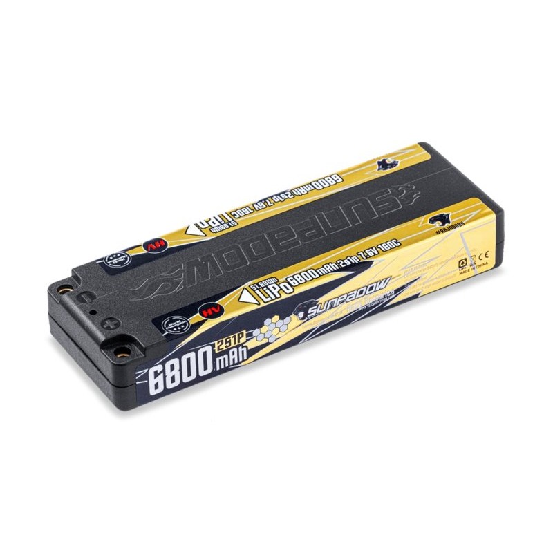 Li-Po Battery 2S 7,6V 6800mAh 160C HV Stick ULCG