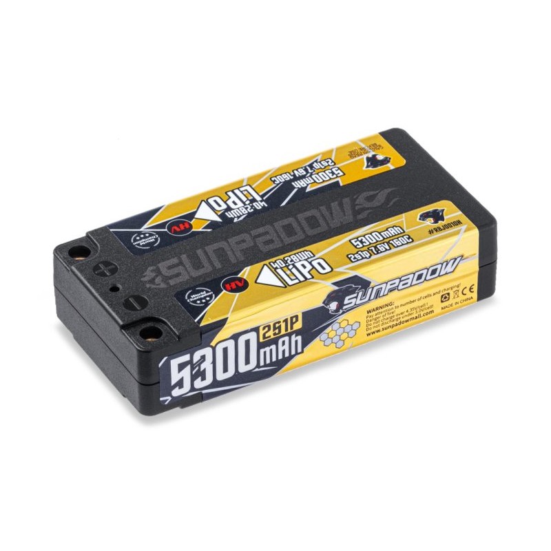 Li-Po Battery 2S 7,6V 5300mAh 160C HV Shorty ULCG