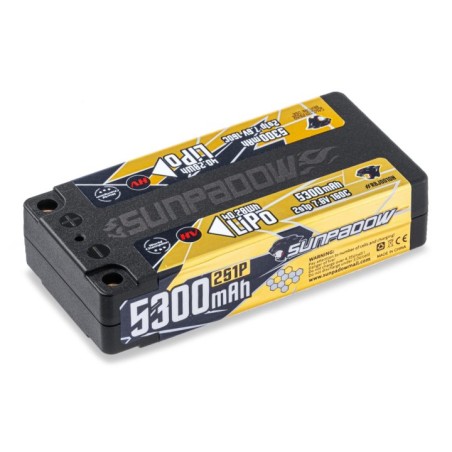 Li-Po Battery 2S 7,6V 5300mAh 160C HV Shorty ULCG