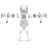 FS-B400 4-Cyl Boxer Metanolmotor 4-Takt Byggsats