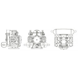 FS-B400 4-Cyl Boxer Metanolmotor 4-Takt Byggsats