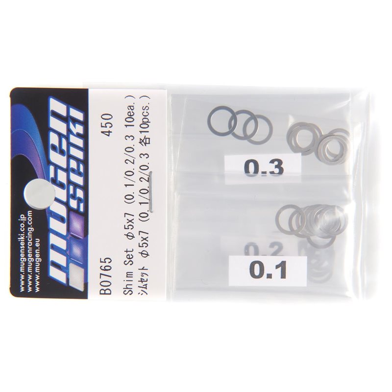 SHIM SETS  5x7 (0.1, 0.2, 0.3 10pcs each)