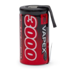 NiMH Batteri 1,2V 3000mAh Sub-C