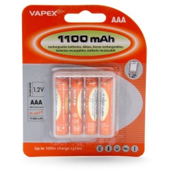 AAA/R3 Batteri NiMH 1100mAh 4-pack