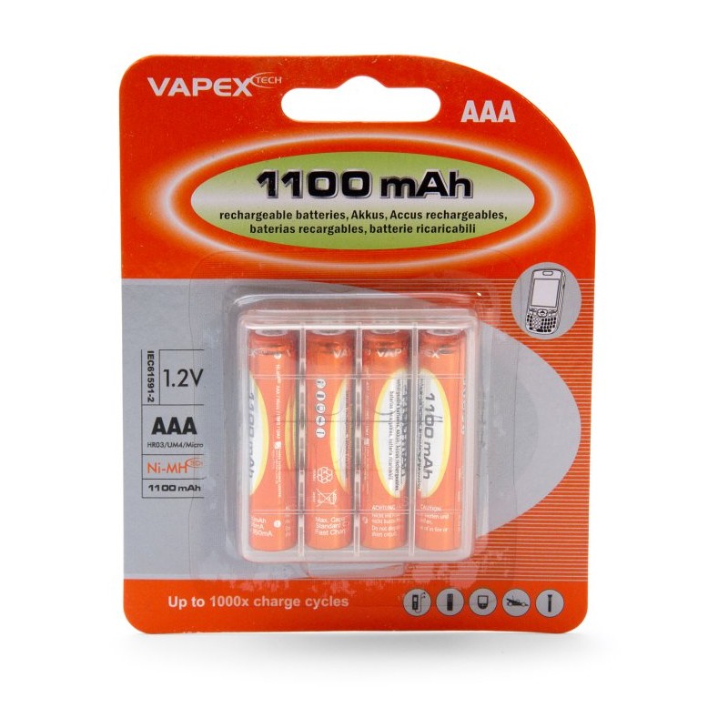 AAA/R3 Batteri NiMH 1100mAh 4-pack