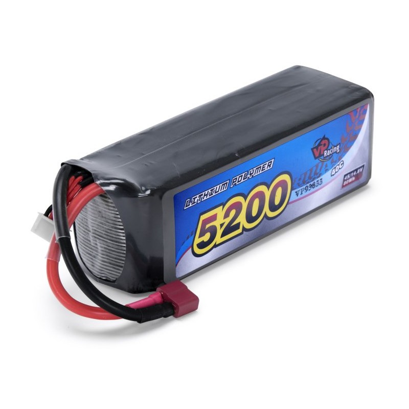 Li-Po Batteri 4S 14,8V 5200mAh 40C T-kontakt