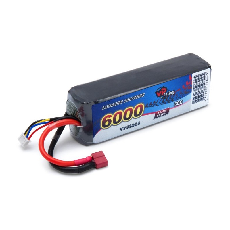 Li-Po Battery 3S 11,1V 6000mAh 50C T-Connector