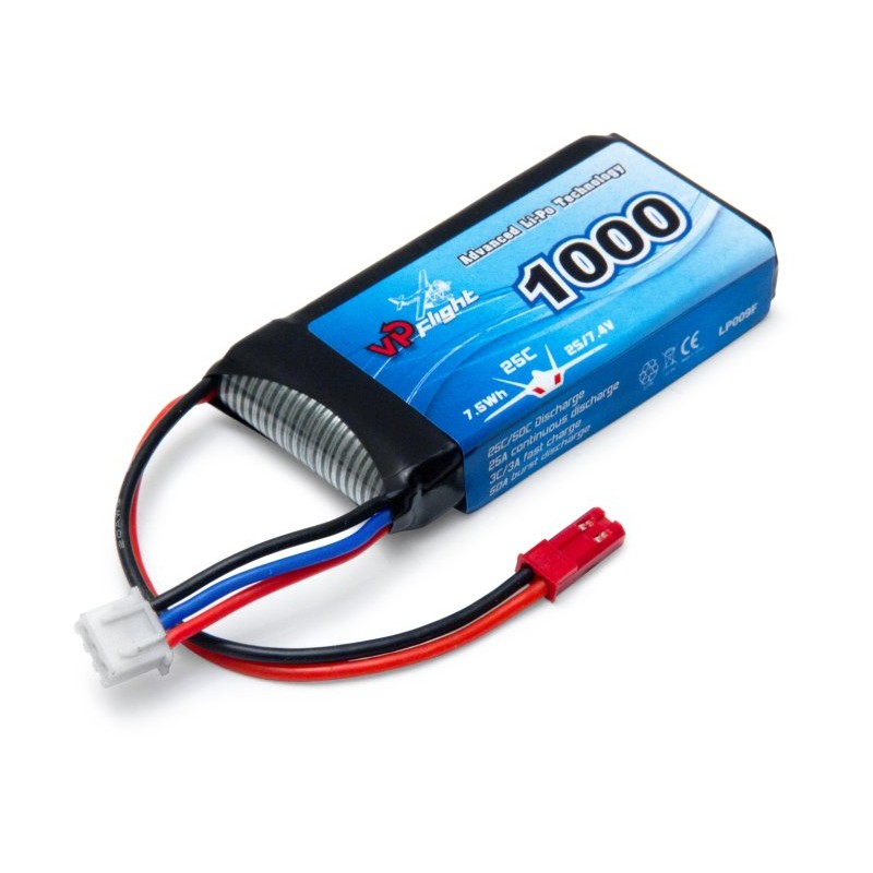 Li-Po Battery 2S 7,4V 1000mAh 25C JST-RCY (BEC)